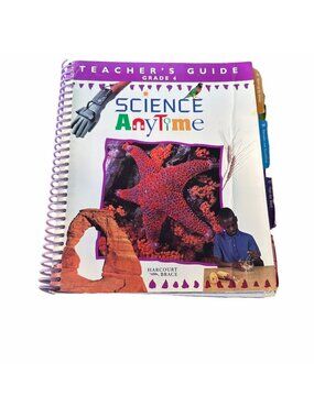 Harcourt Science Anytime Grade 4 Teacher Edition Units A-E Spiral Bound Book